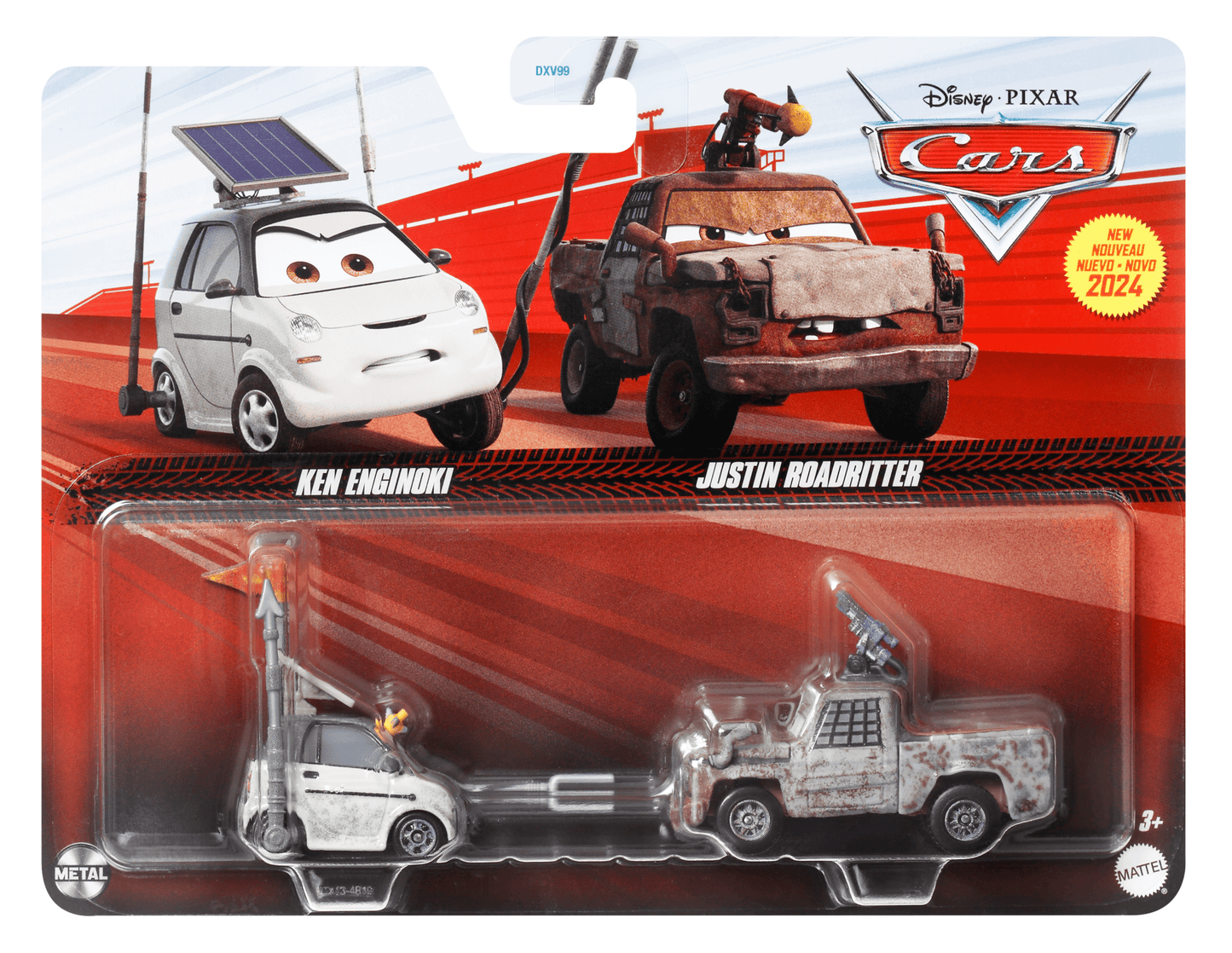 Carros da Disney e Pixar Diecast Ve¨ªculo de Brinquedo Pacote de 2 de Caminh?o RW & Carro EV
