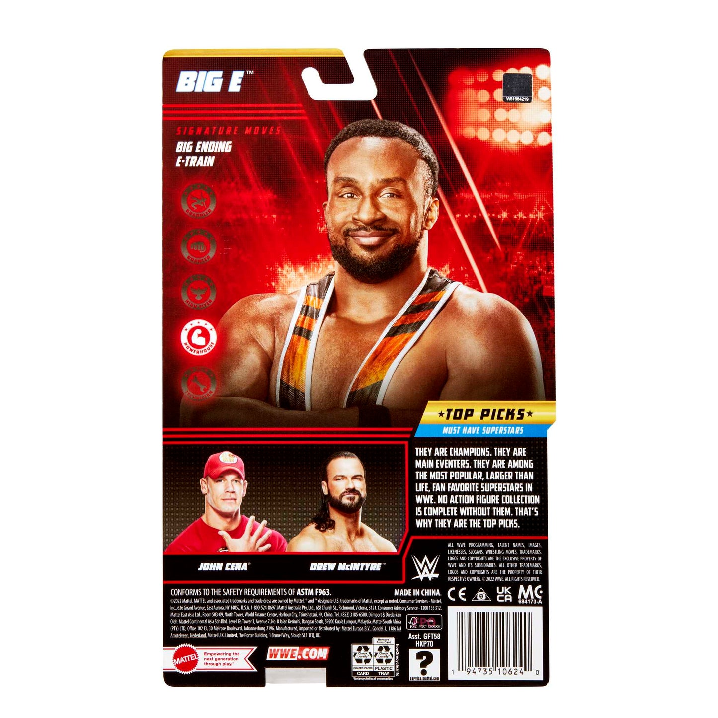 Wwe? Top Picks Figurine Articul¨¦e John Cena?