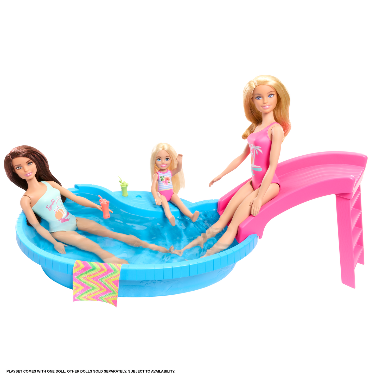 Barbie Set de Juego Alberca Glam con Mu?eca