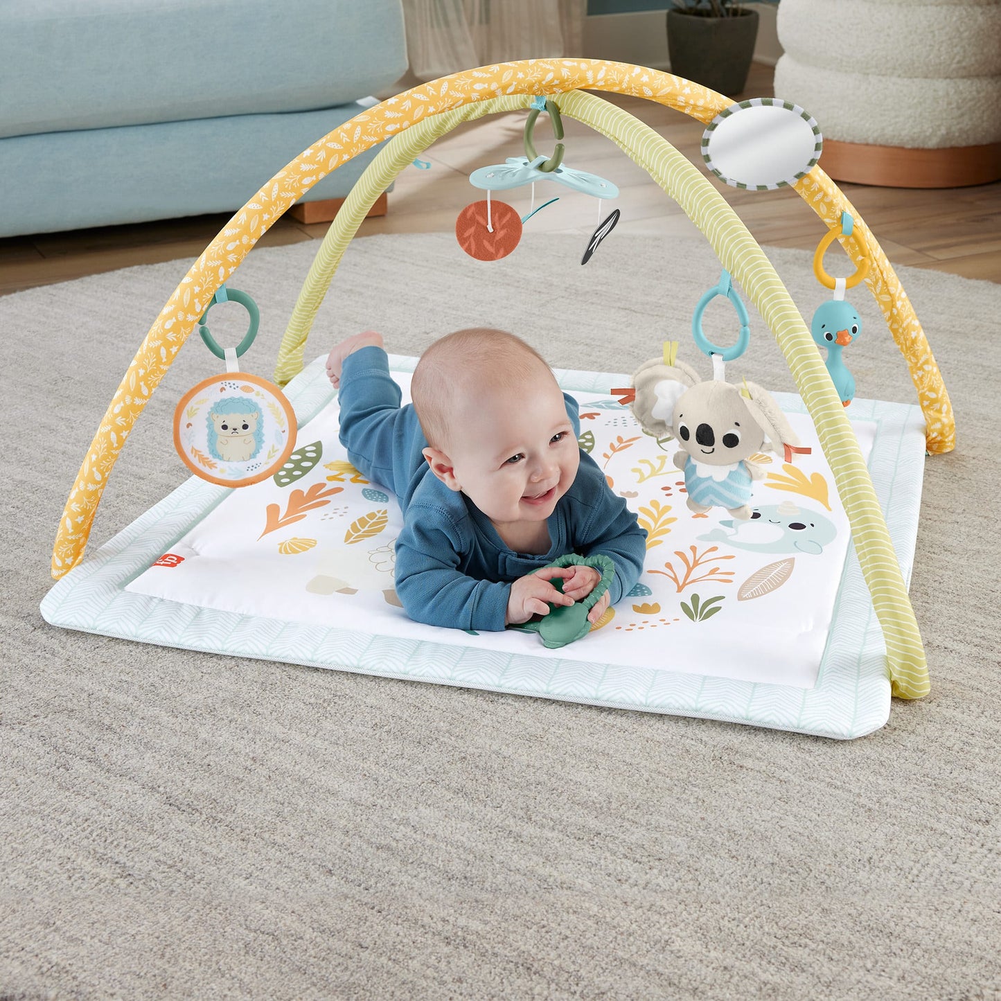 Fisher-Price  Mon Tapis D¡¯¨¦veil Sensimals, 6Jouets Sensoriels