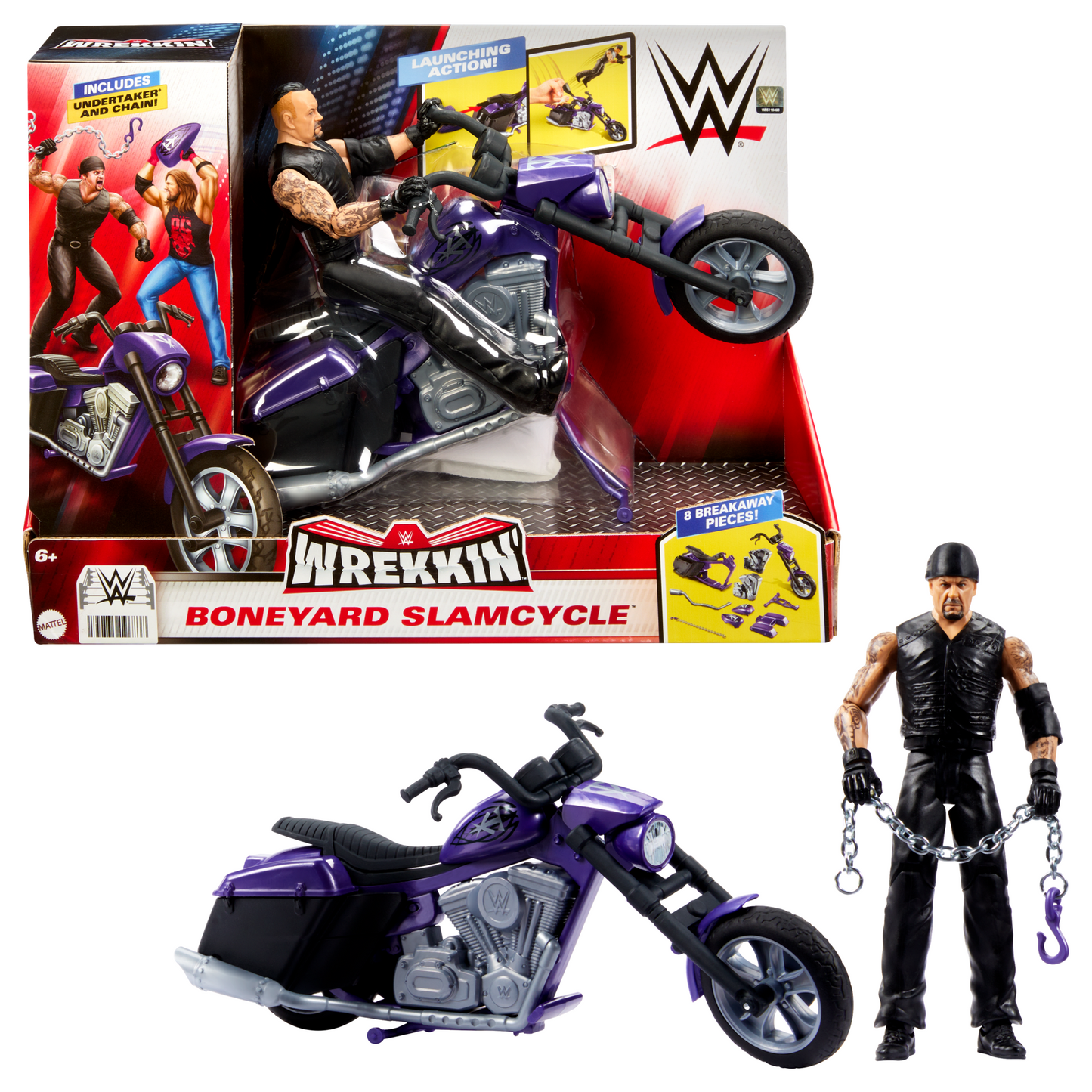 Wwe  Wrekkin¡¯  V¨¦hicule et Fig.  Boneyard Slamcycle et Undertaker