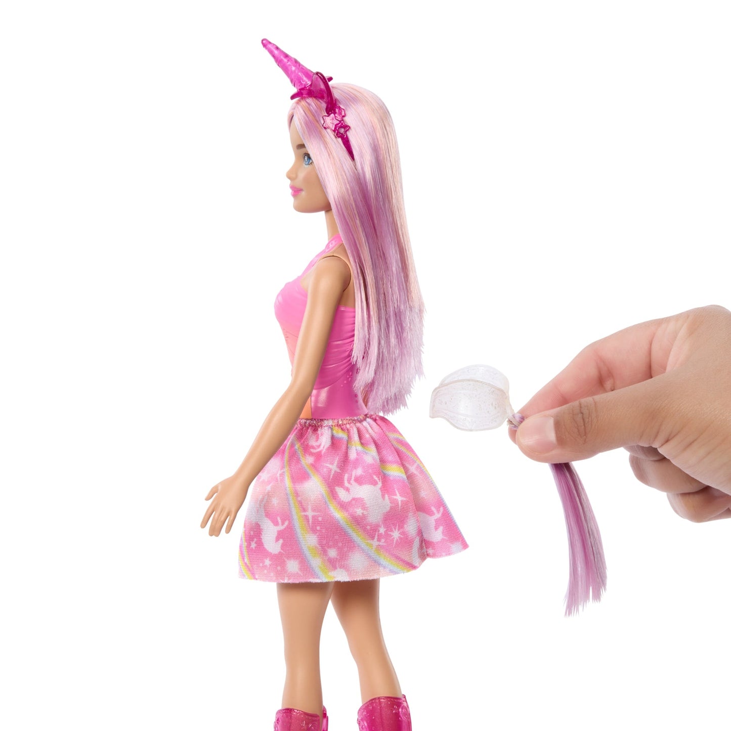 Barbie Fantas¨ªa Mu?eca Unicornio Falda de Ensue?o Rosa