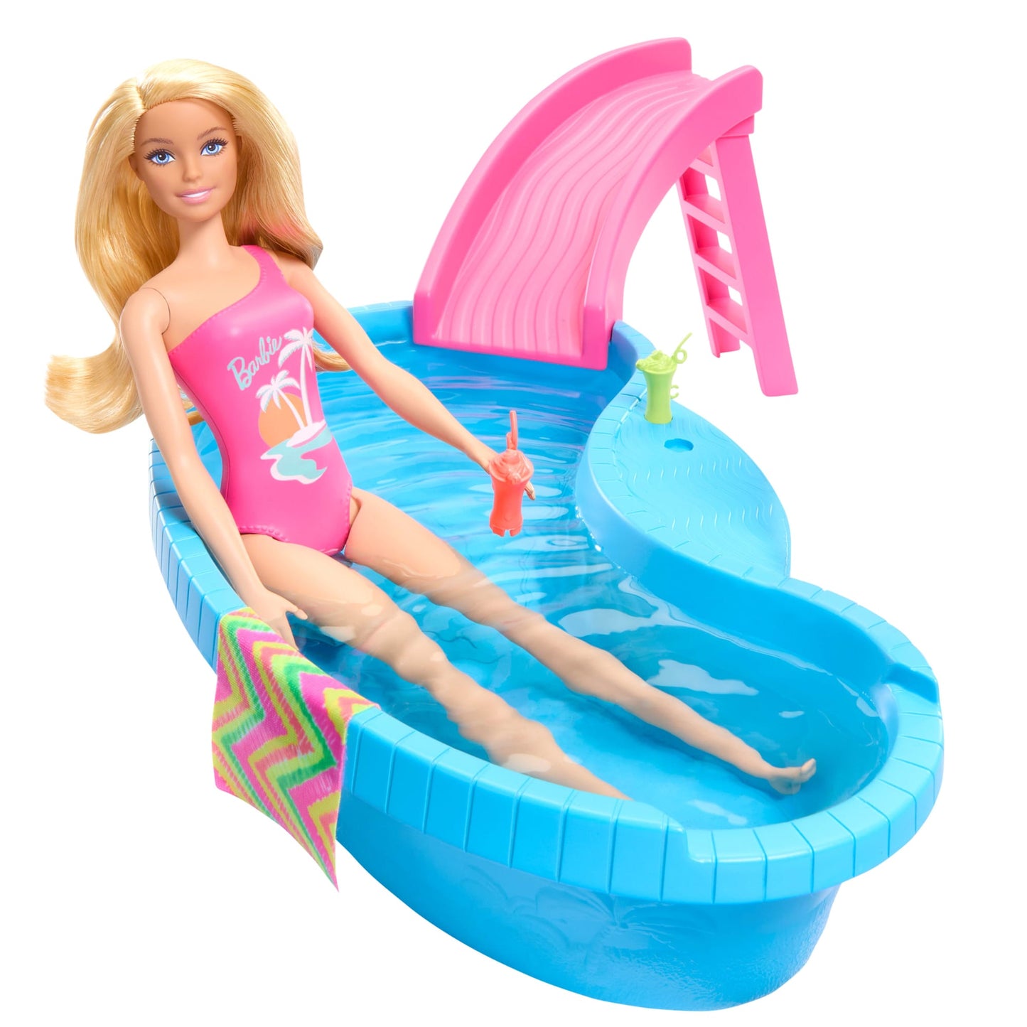 Barbie Set de Juego Alberca Glam con Mu?eca