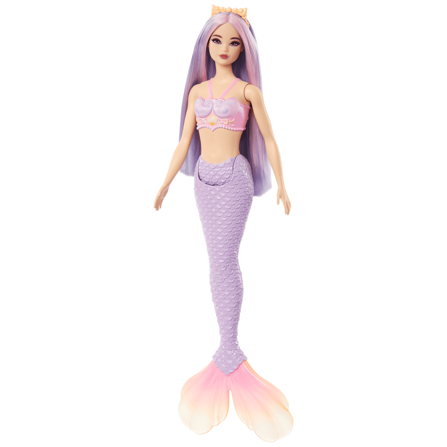 Barbie Fantasia Boneca Sereia com Cabelo Lil¨¢s