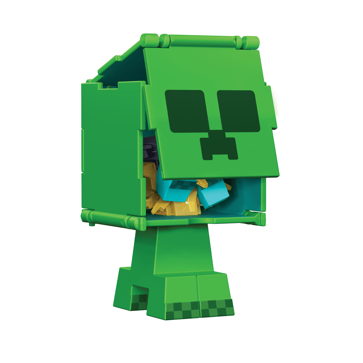 Minecraft Vanilla Figura de Acci¨®n Flippin' de 3.75 Creeper + Creeper Cargado