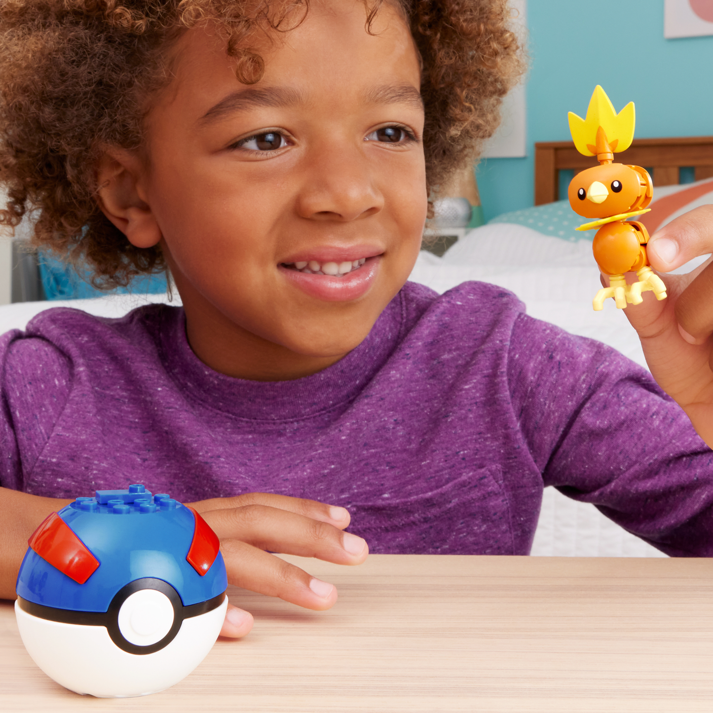 MEGA Pok¨¦mon Torchic Building Toy Kit, Poseable Action Figure (20 Pieces) For Kids